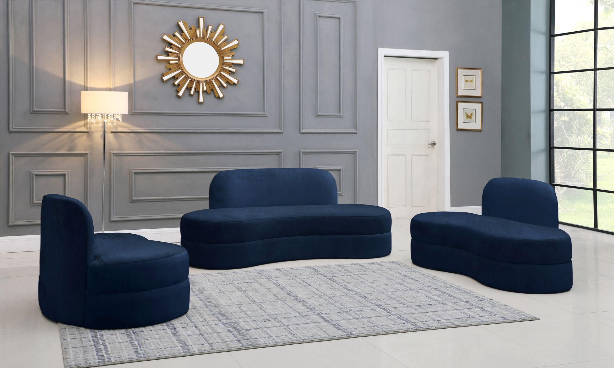 Mitzy Velvet Sofa