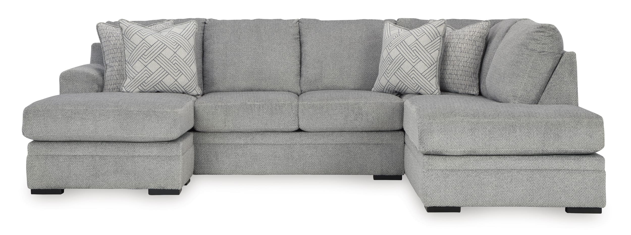 Casselbury 2-Piece Polyester U-Shaped Sectional Sofa w/Right Arm Chaise Facing