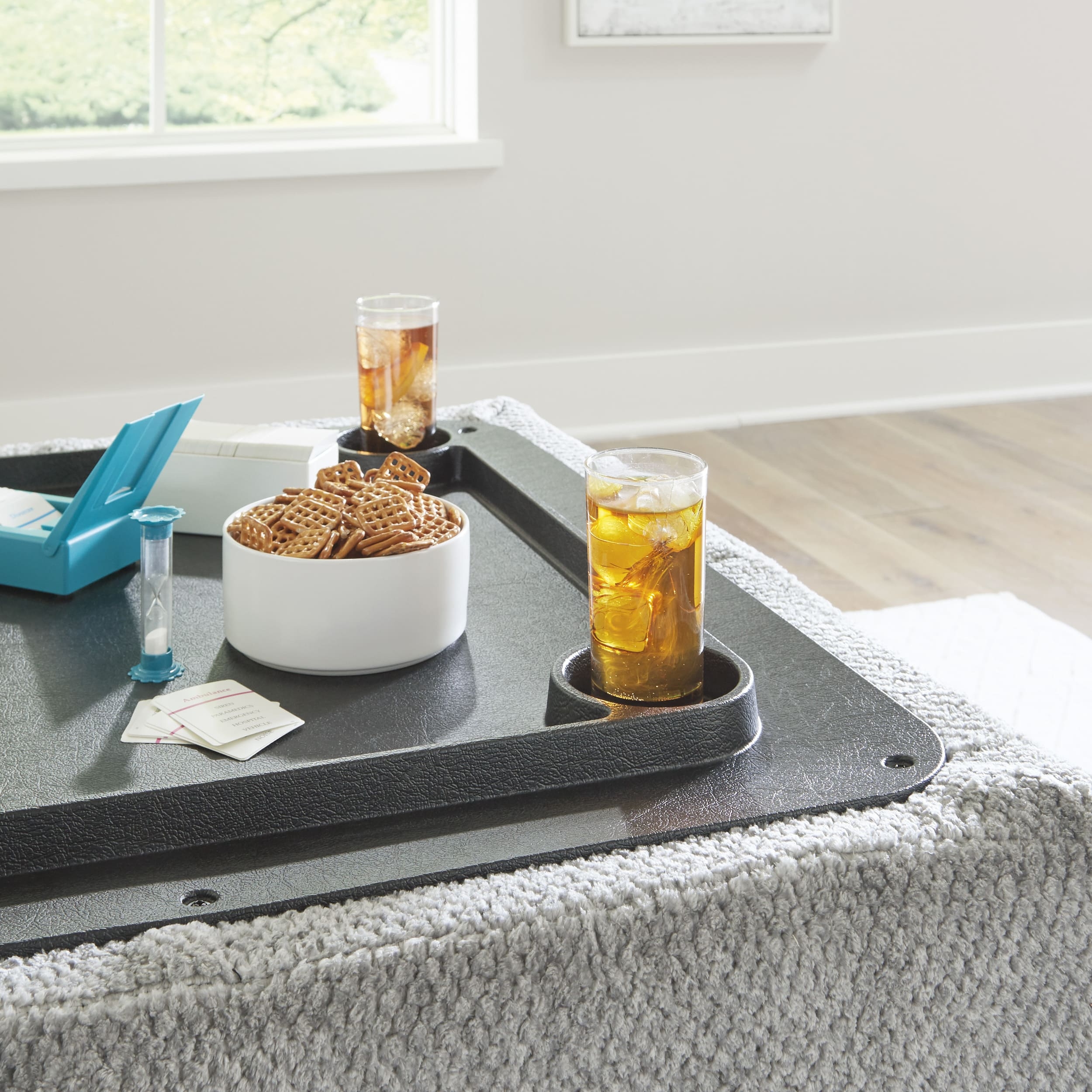Ashley Casselbury Ottoman with console storage