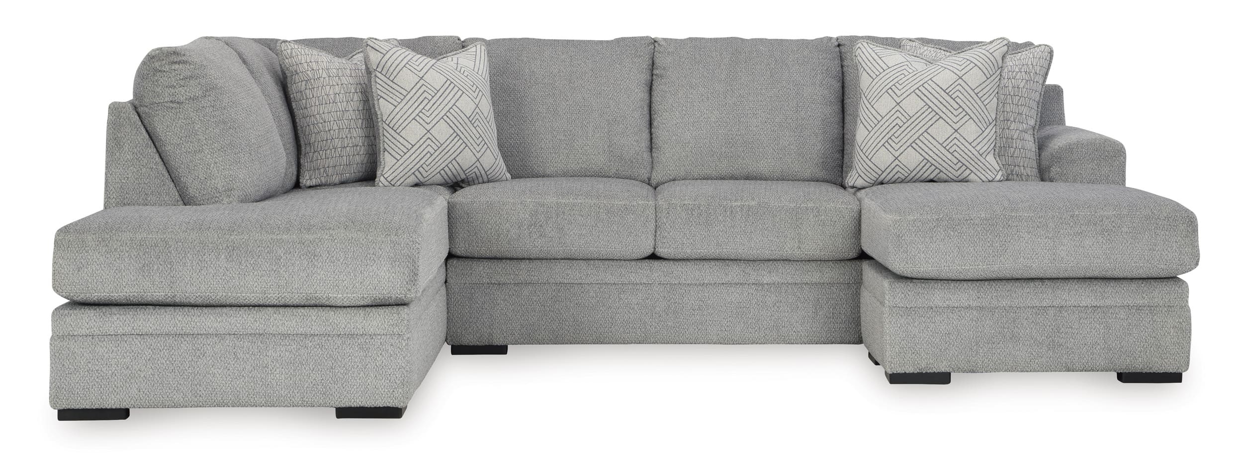 Casselbury 2-Piece Polyester U-Shaped Sectional Sofa w/Left Arm Chaise Facing