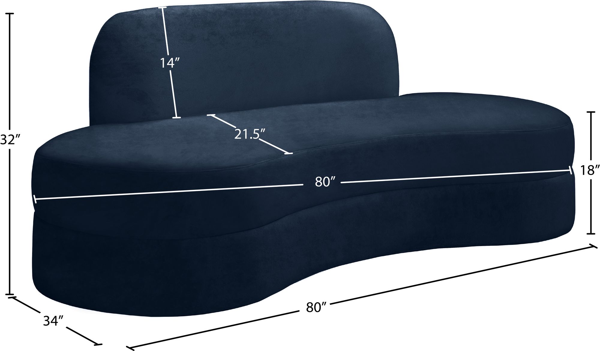 Mitzy Velvet Sofa