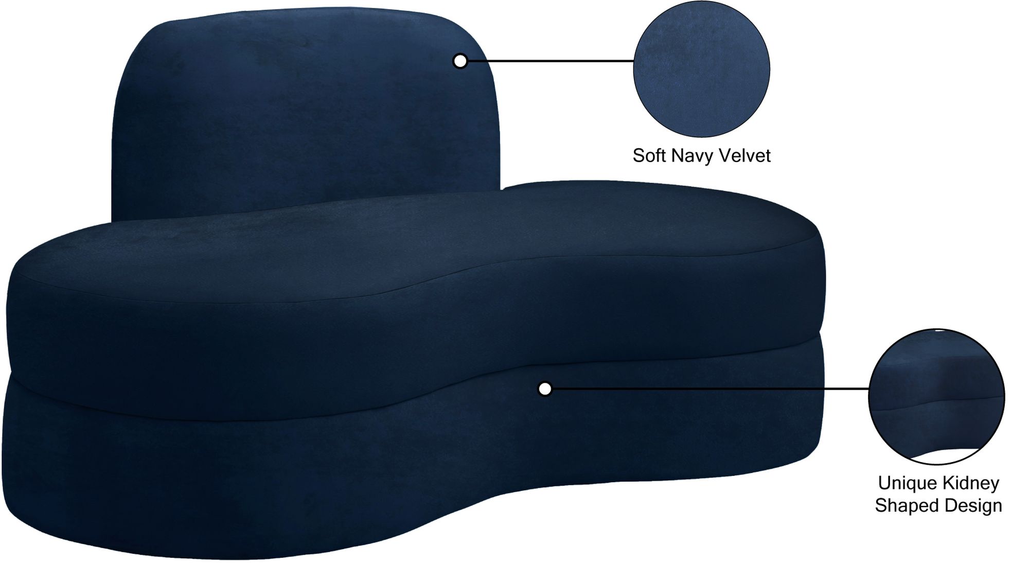 Mitzy Velvet Loveseat