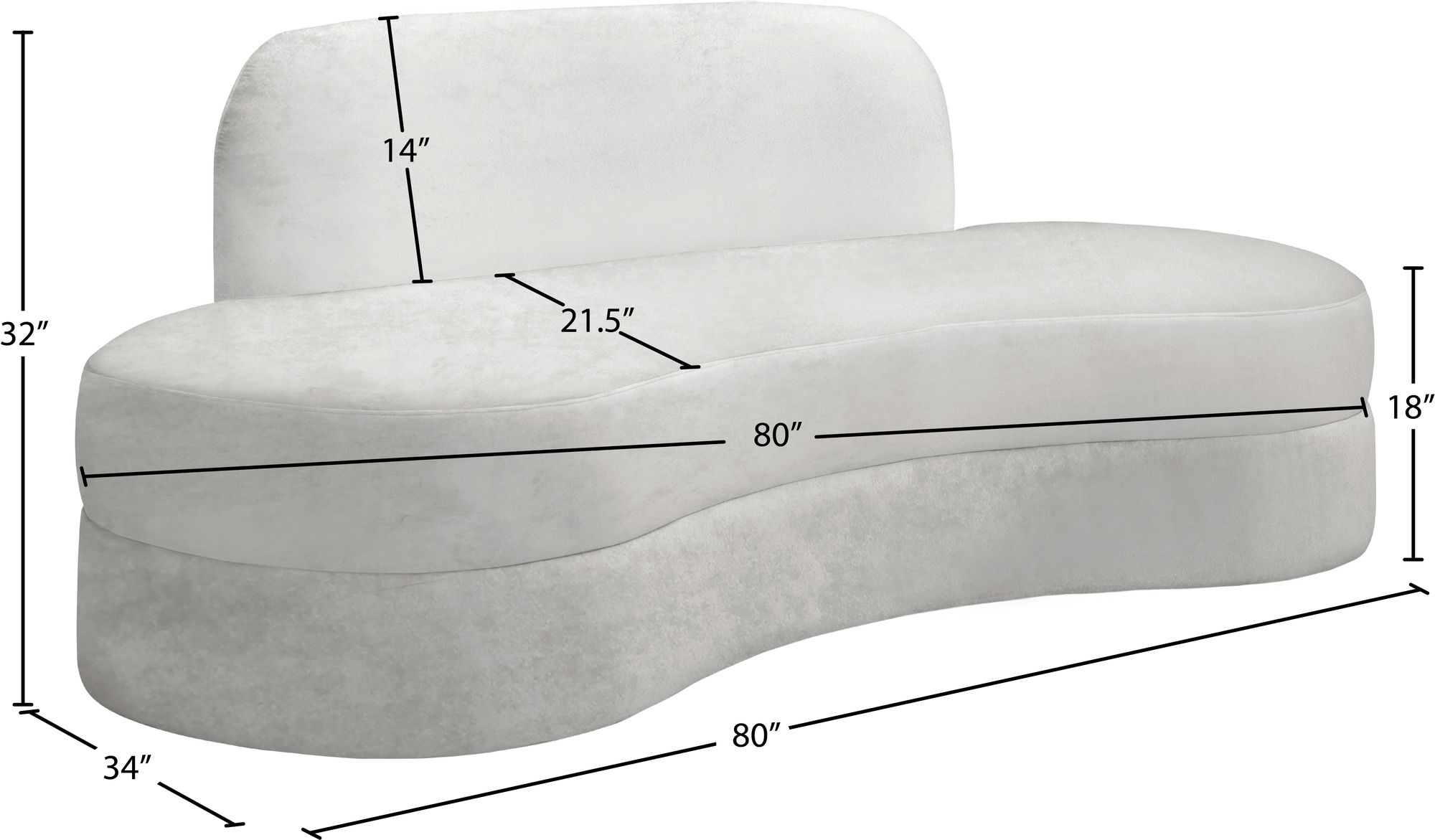 Mitzy Velvet Sofa