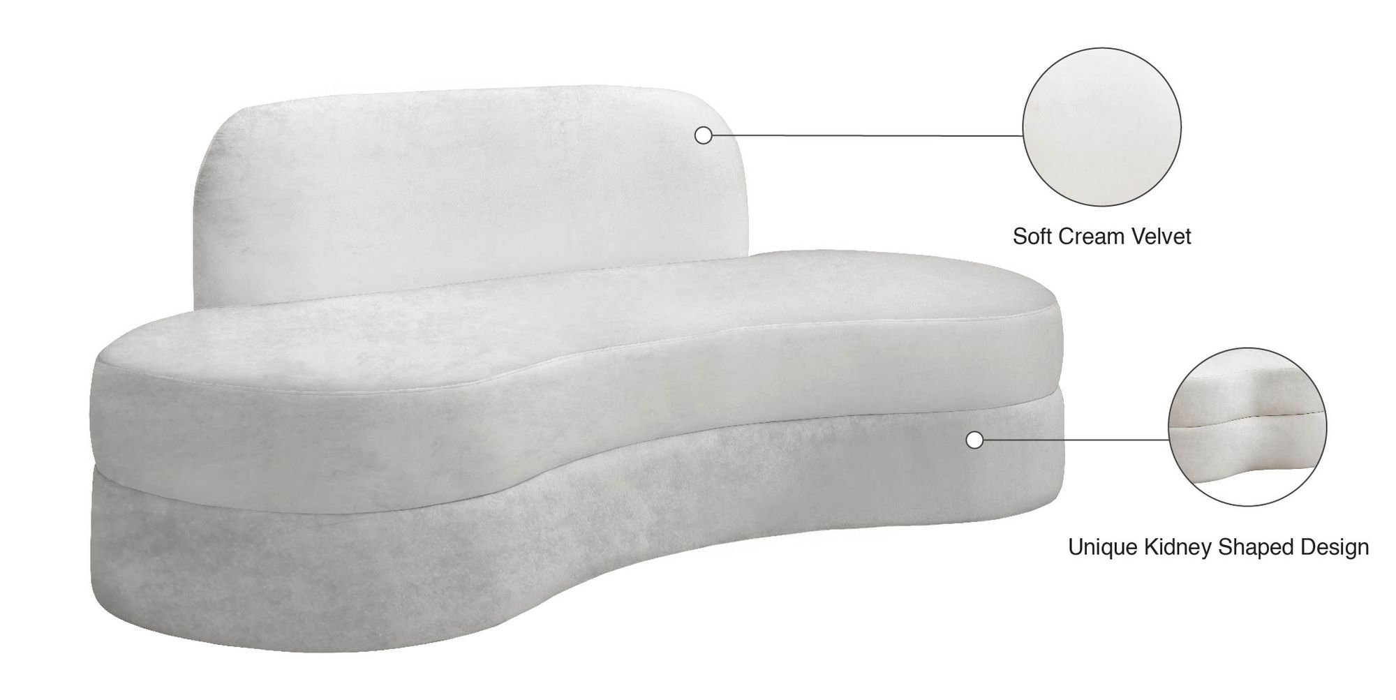 Mitzy Velvet Sofa