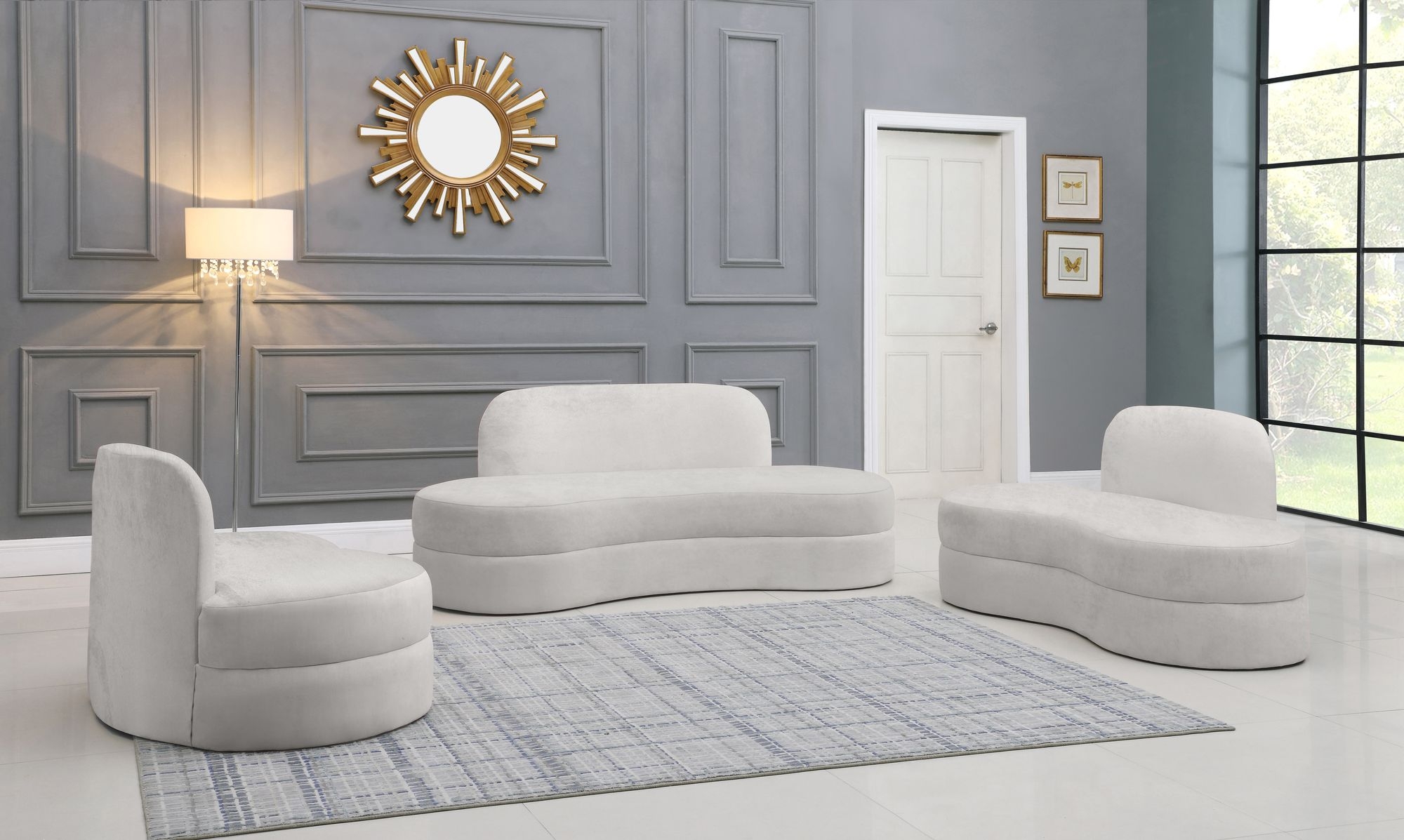 Mitzy Velvet Loveseat