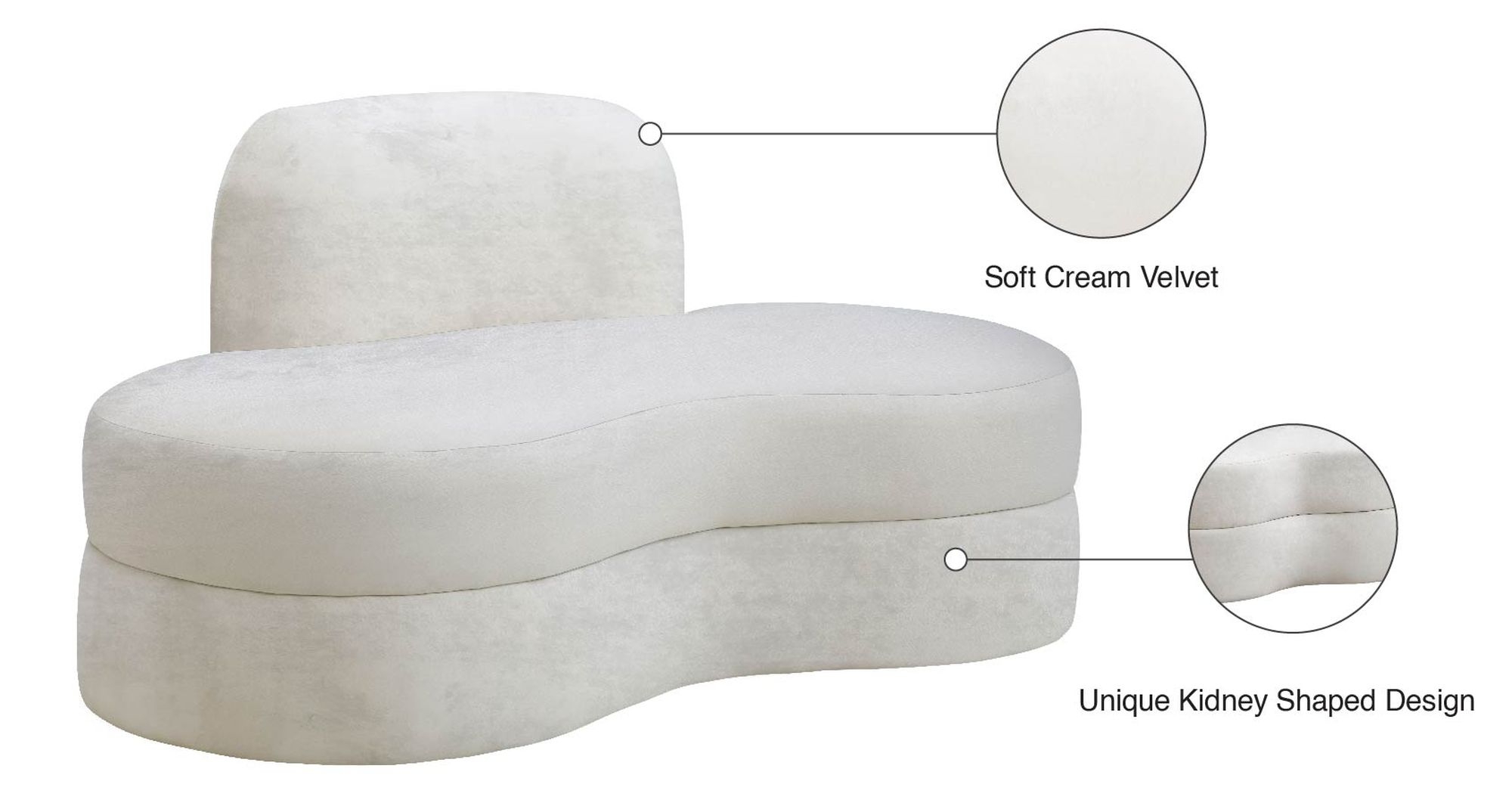 Mitzy Velvet Loveseat