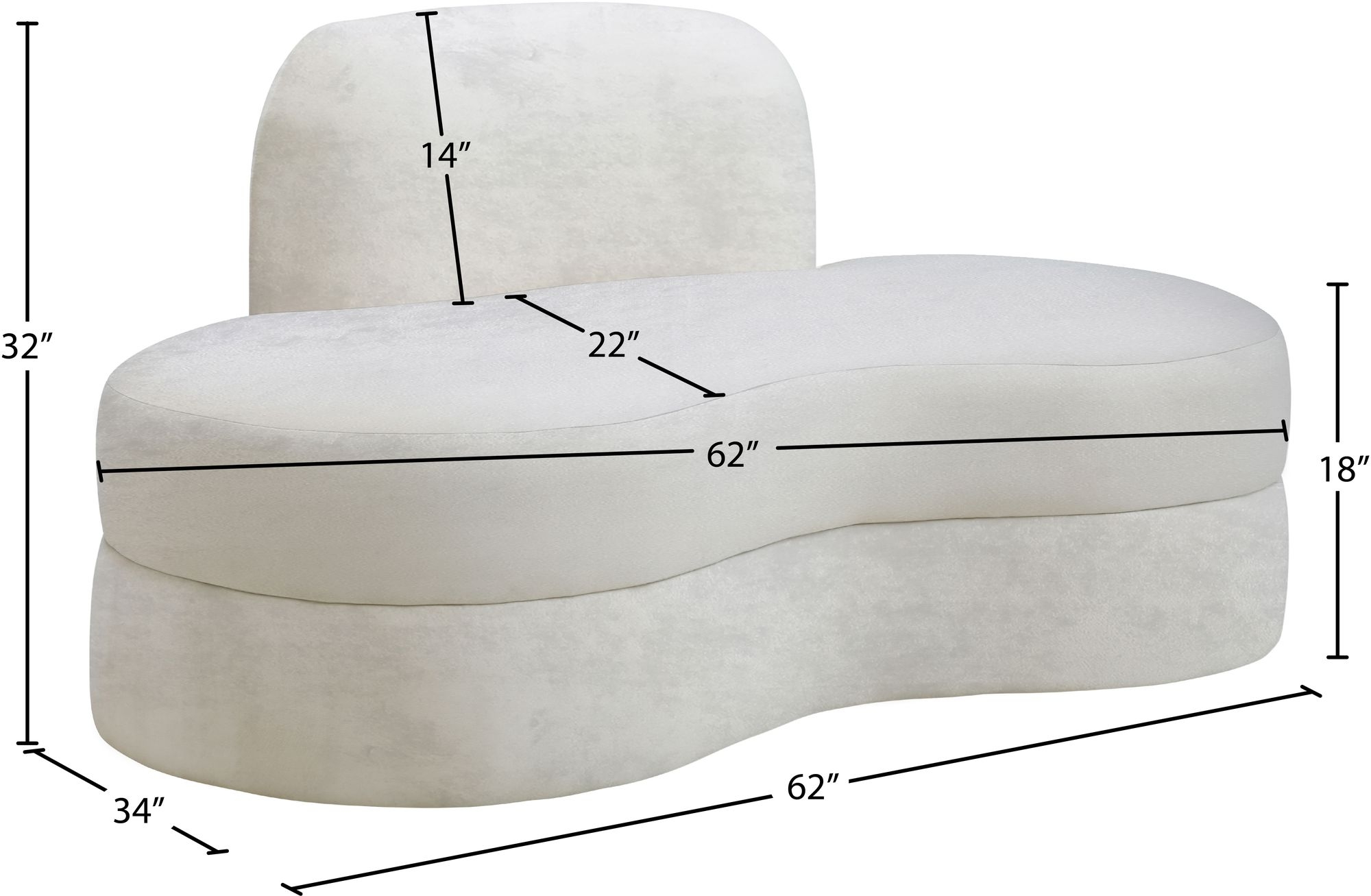 Mitzy Velvet Loveseat