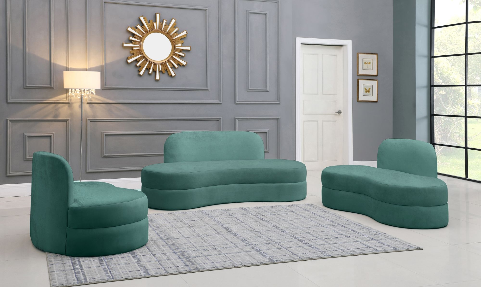 Mitzy Velvet Sofa