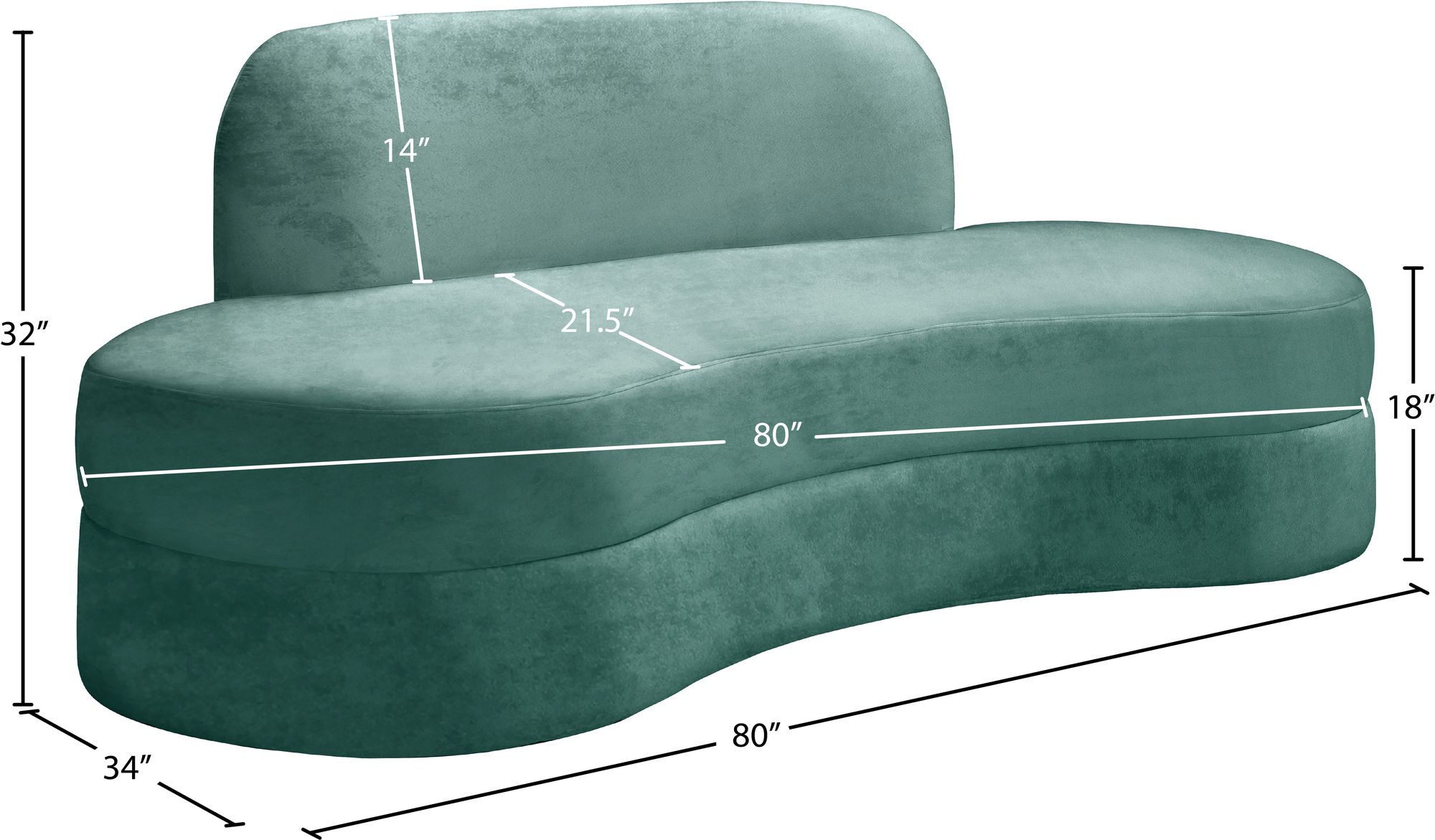 Mitzy Velvet Sofa