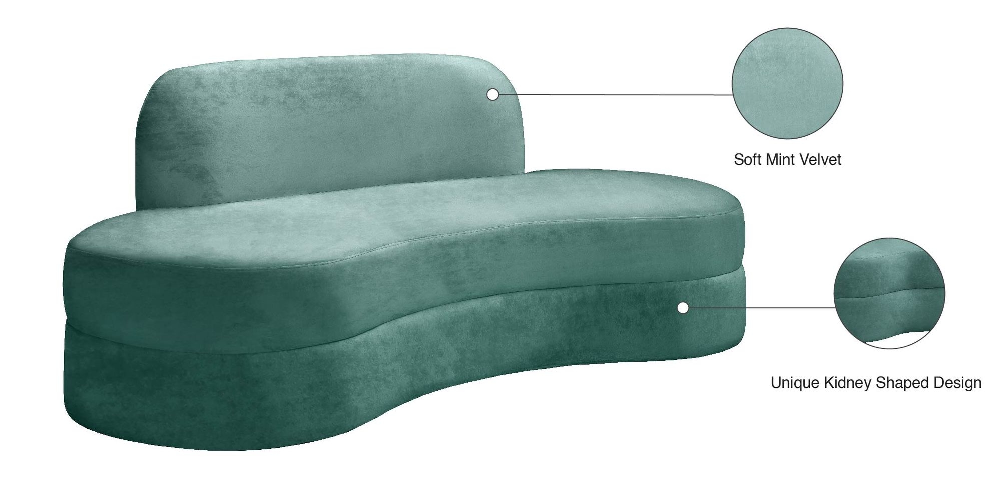 Mitzy Velvet Sofa