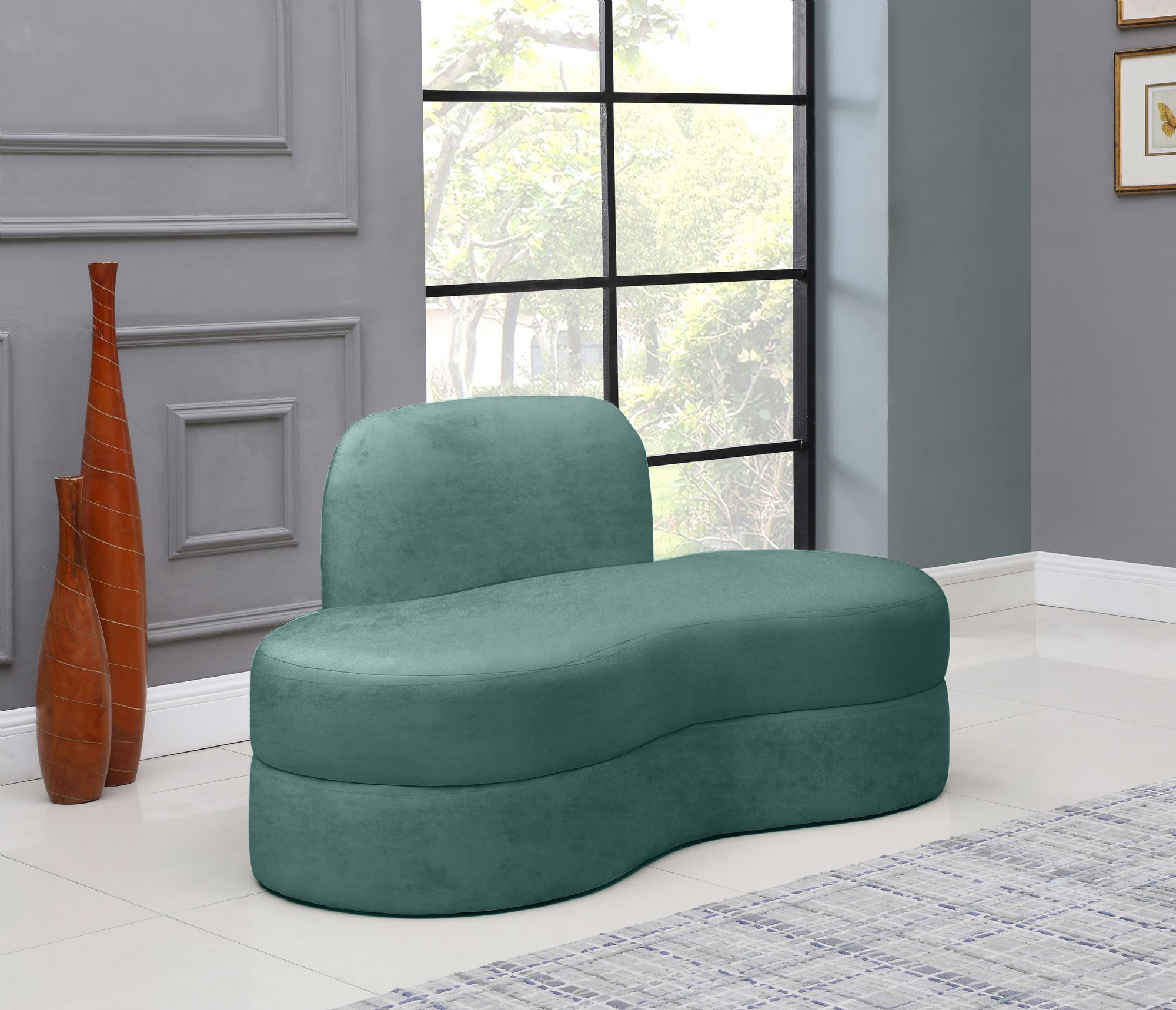 Mitzy Velvet Loveseat