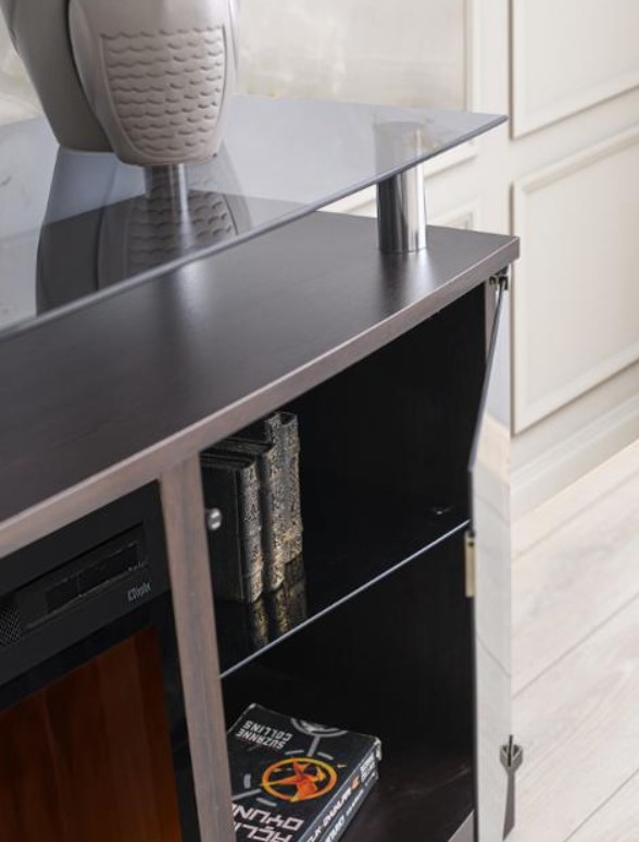 SM Windham 64" TV Console w/Glass Top