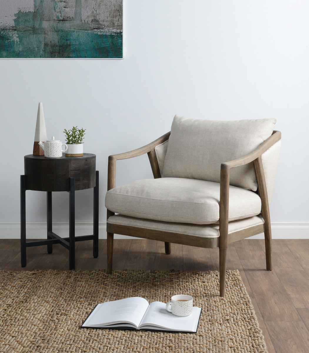 Scarlett Linen Accent Chair