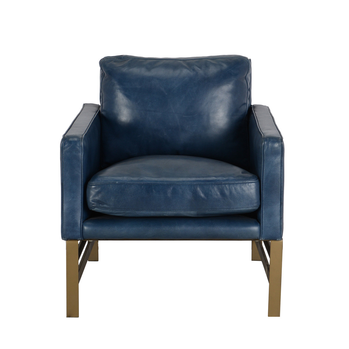 Chazzie Top Grain Leather Club Chair