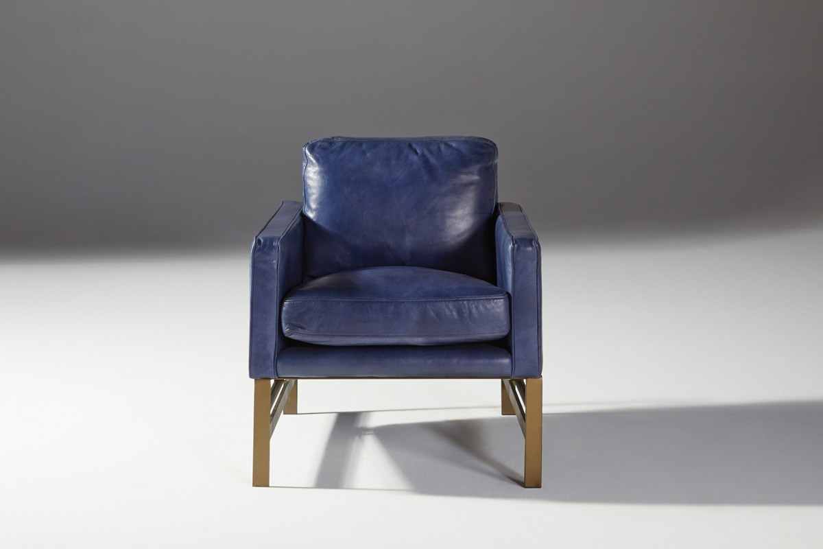 Chazzie Top Grain Leather Club Chair