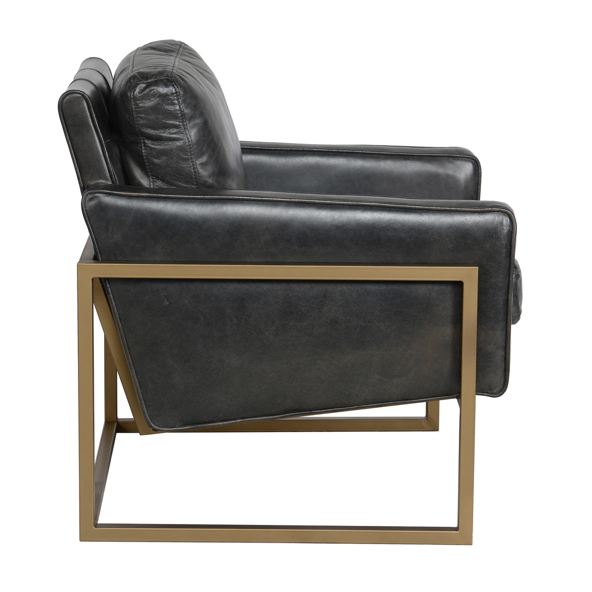 Ken Top Grain Leather Club Chair