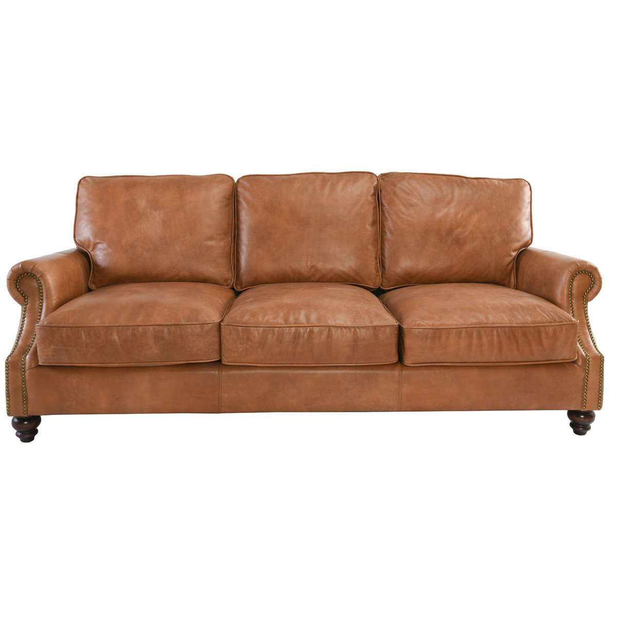Nicholas 86" Top Grain Leather Sofa