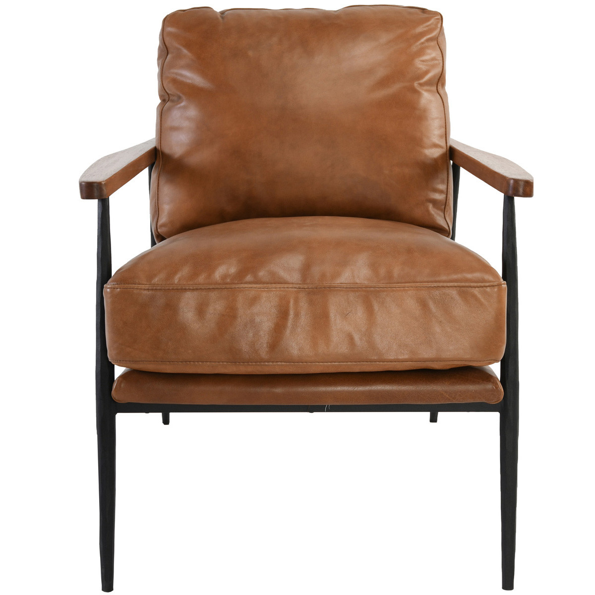Christopher Top Grain Leather Club Chair