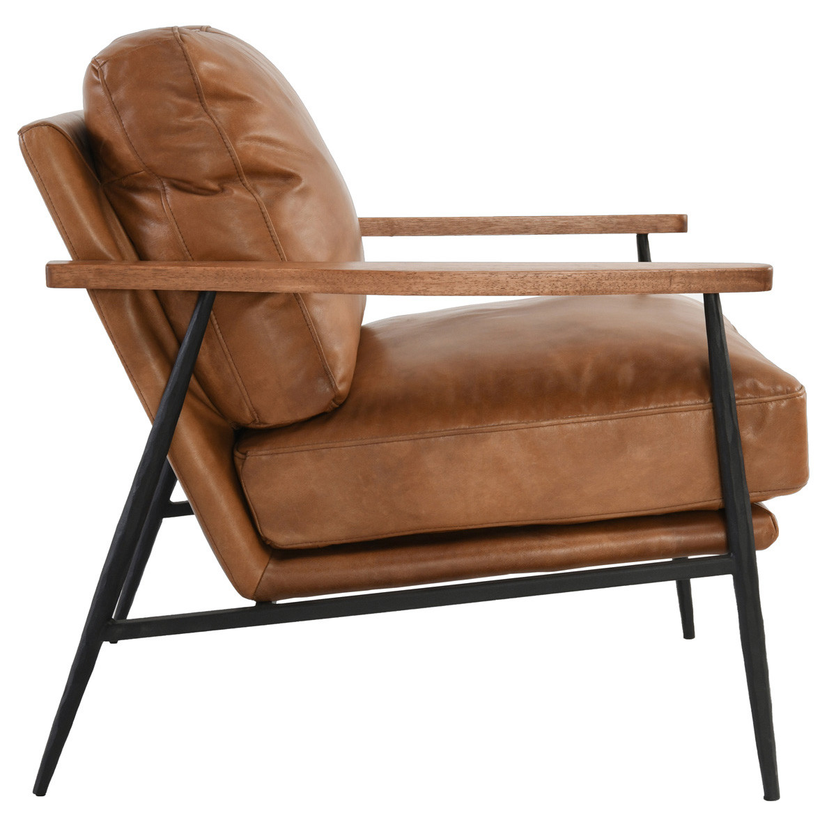 Christopher Top Grain Leather Club Chair