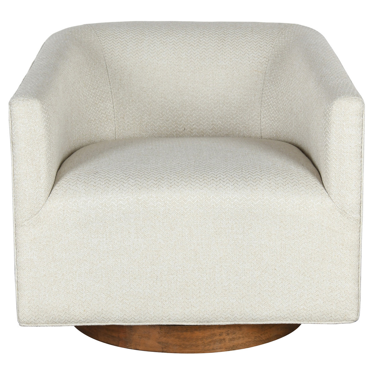 Leonard Swivel Fabric Accent Chair