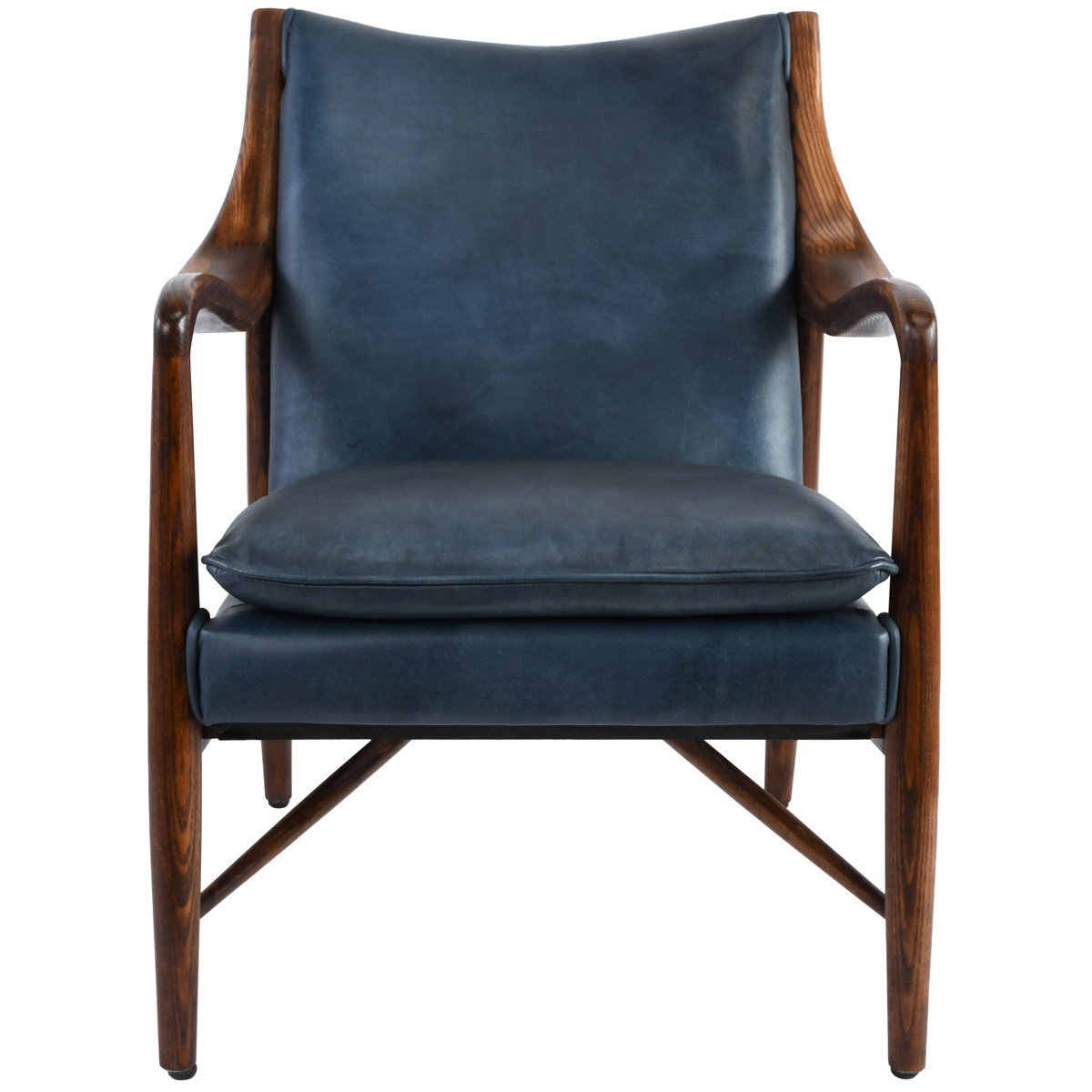 Kiannah Top Grain Leather Club Chair