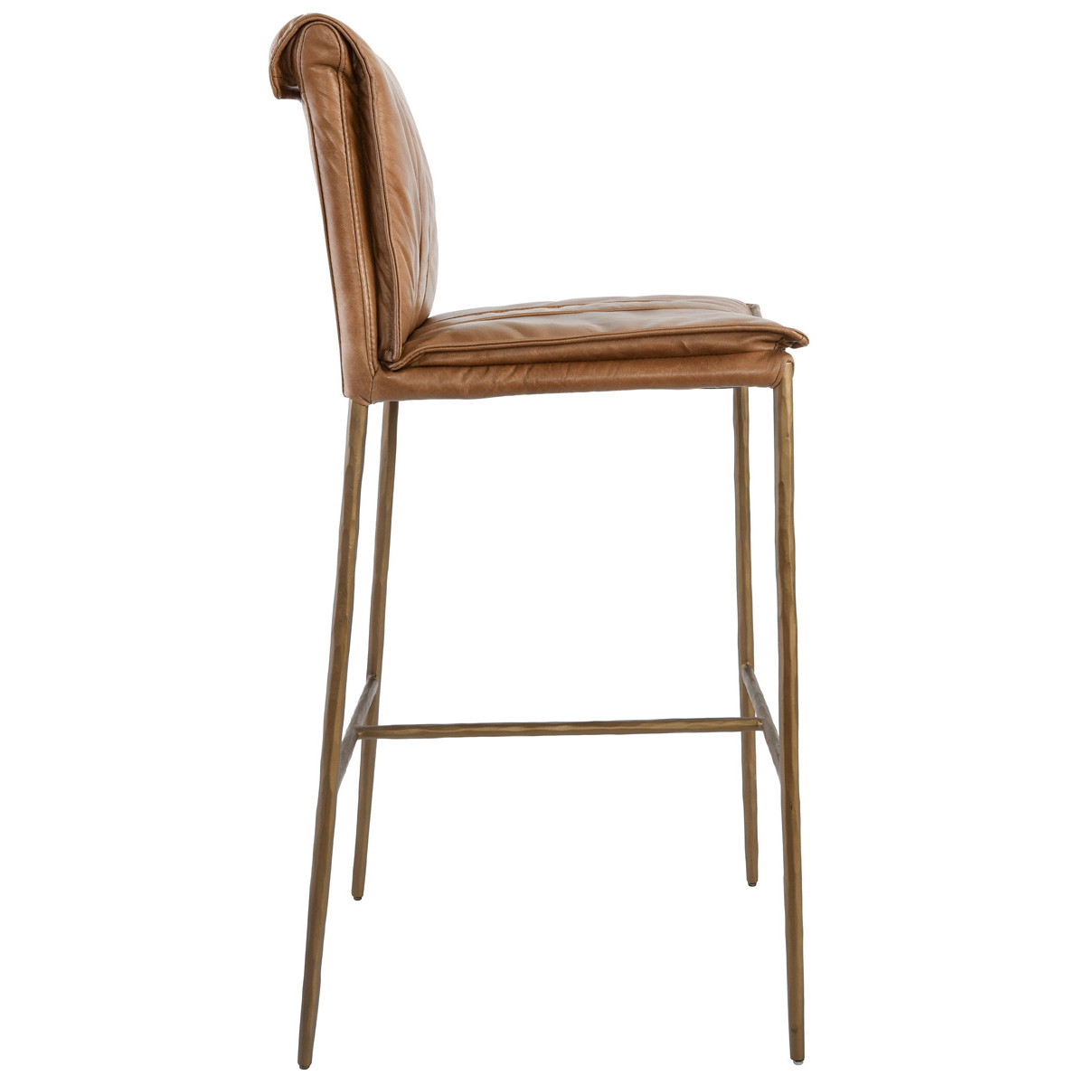 Mayer Top Grain Leather Bar Stool