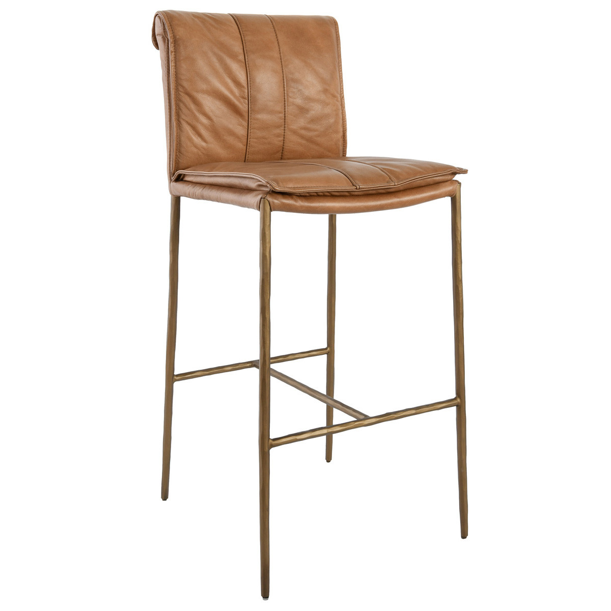 Mayer Top Grain Leather Bar Stool