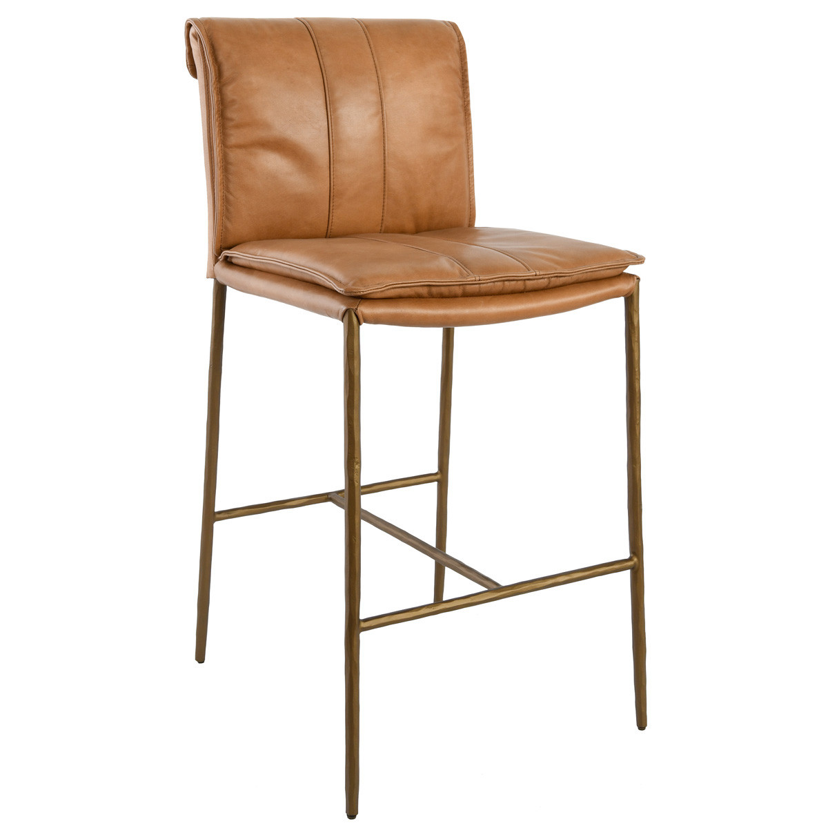 Mayer Top Grain Leather Counter Stool