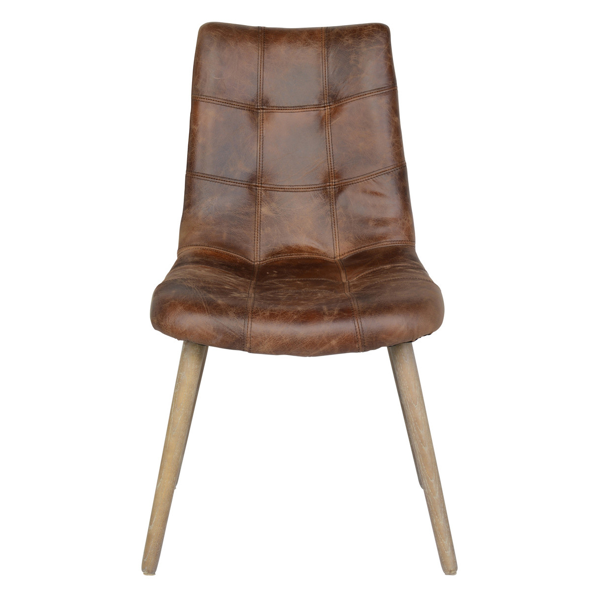 Roosevelt Top Grain Leather Dining Chair