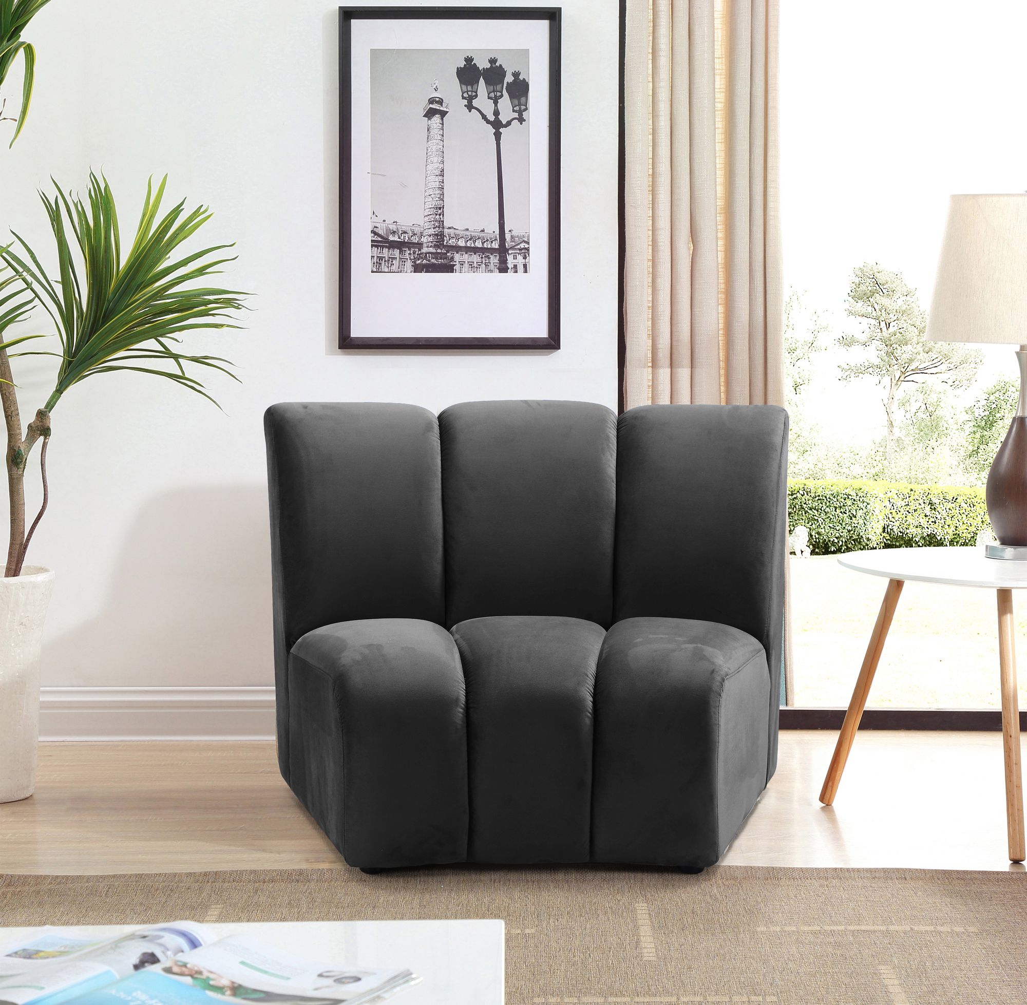 Infinity Velvet Modular Chair