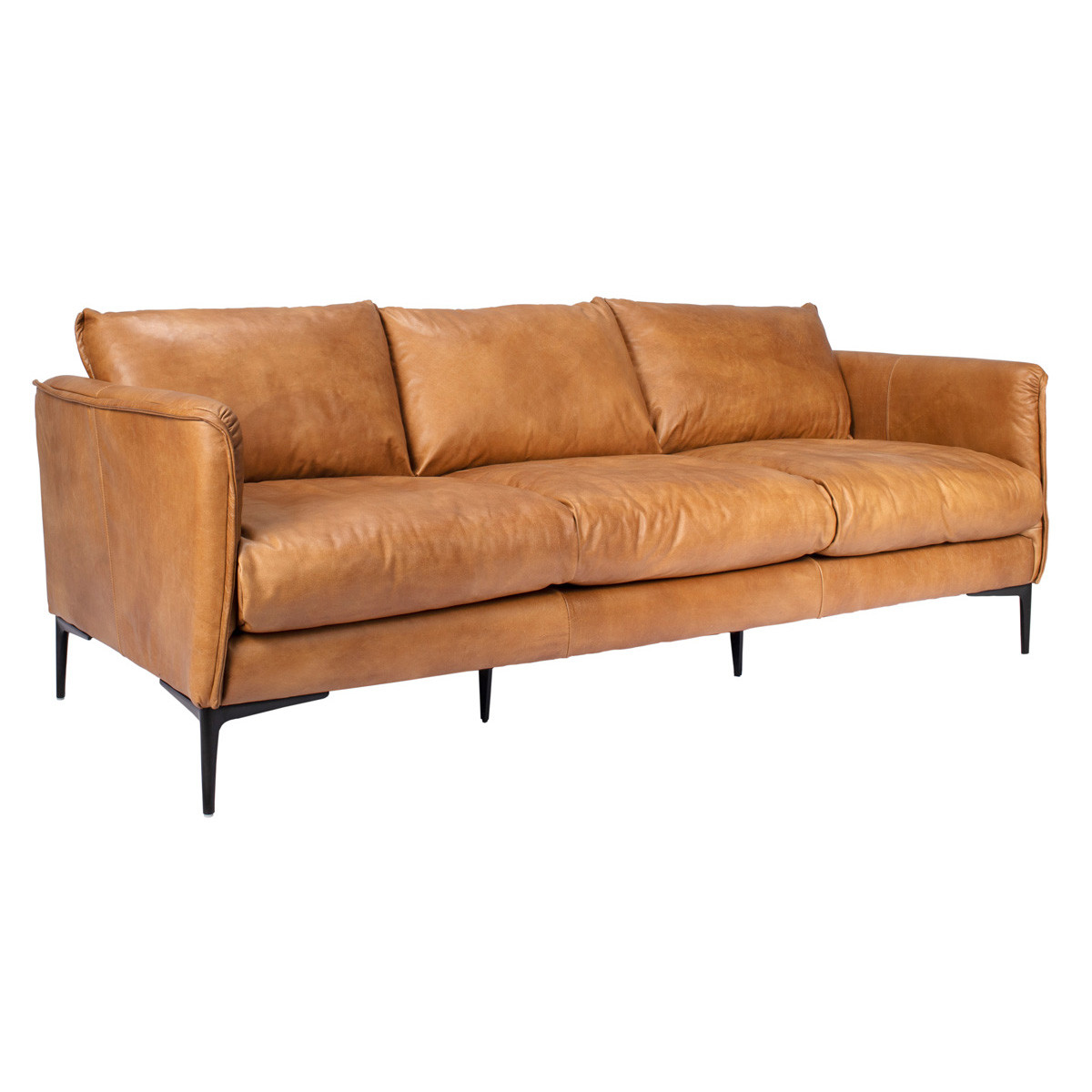 Abigail Top Grain Leather Living Room Set
