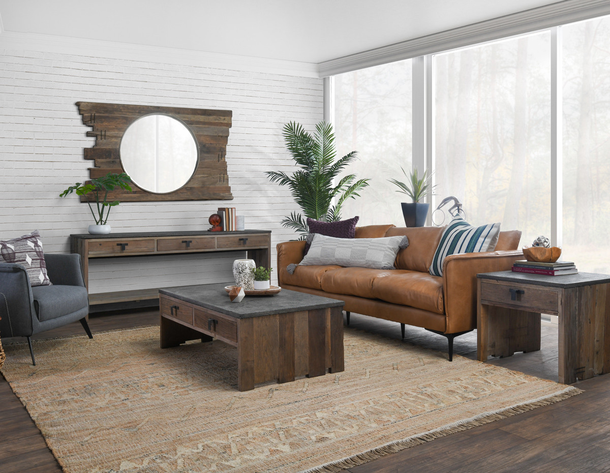 Abigail Top Grain Leather Sofa
