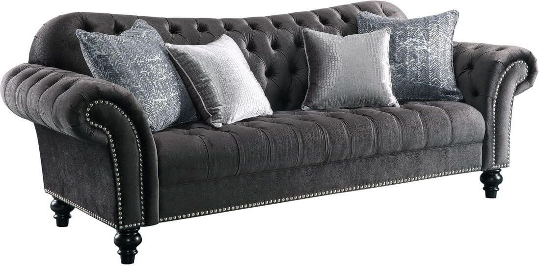 Gaura Velvet Living Room Set
