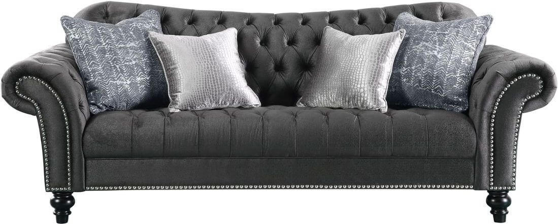Gaura Velvet Living Room Set