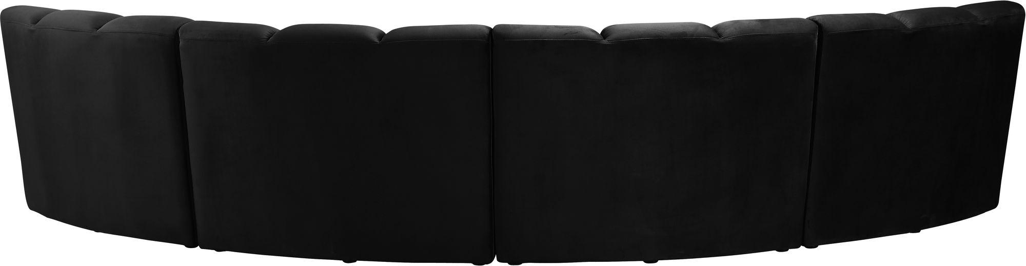 Infinity 148" 4-Piece Velvet Modular Sectional