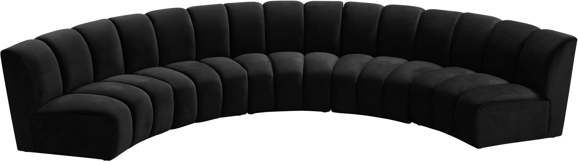 Infinity 167" 5-Piece Boucle Fabric Sectional Sofa