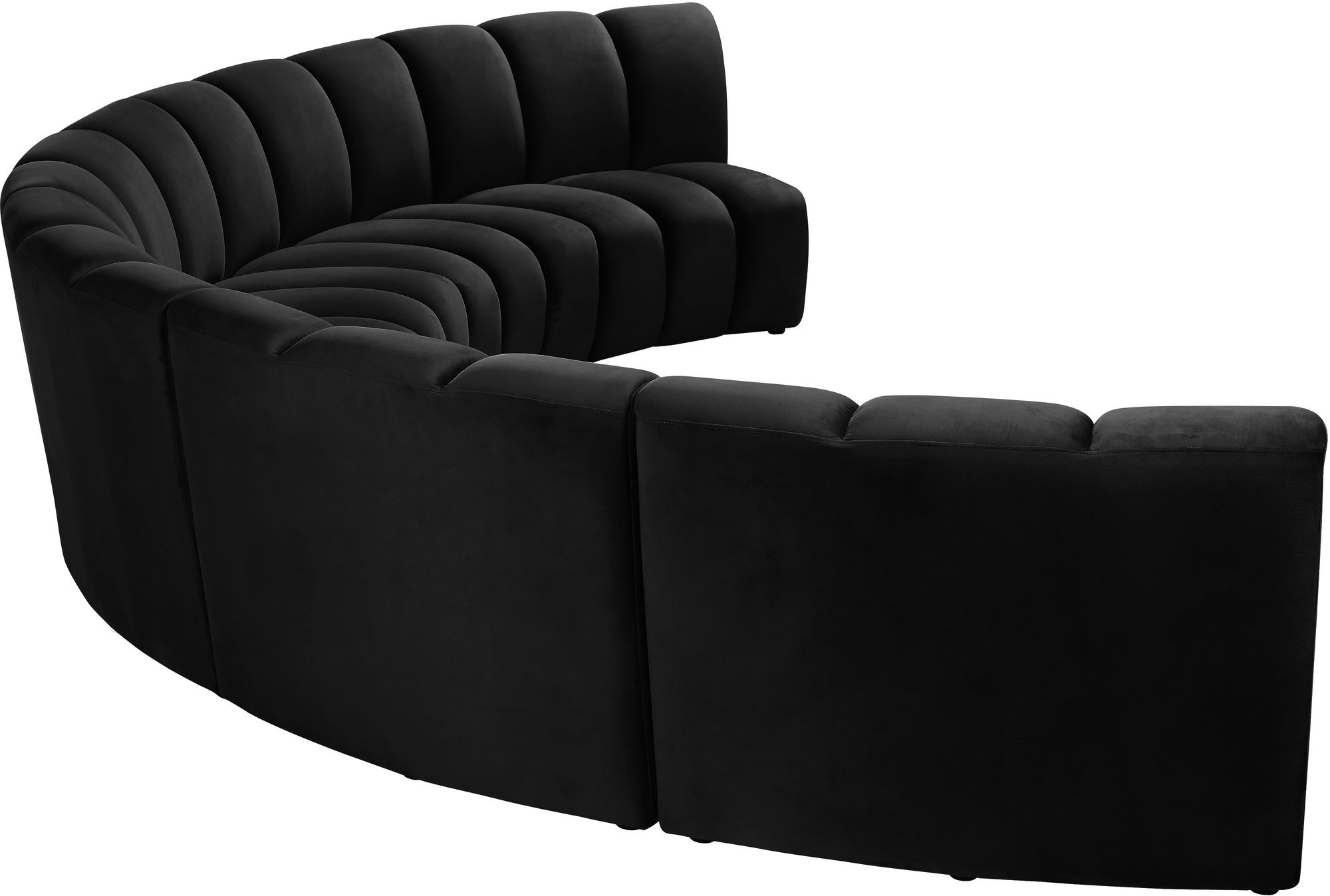 Infinity 167" 5-Piece Velvet Modular Sectional