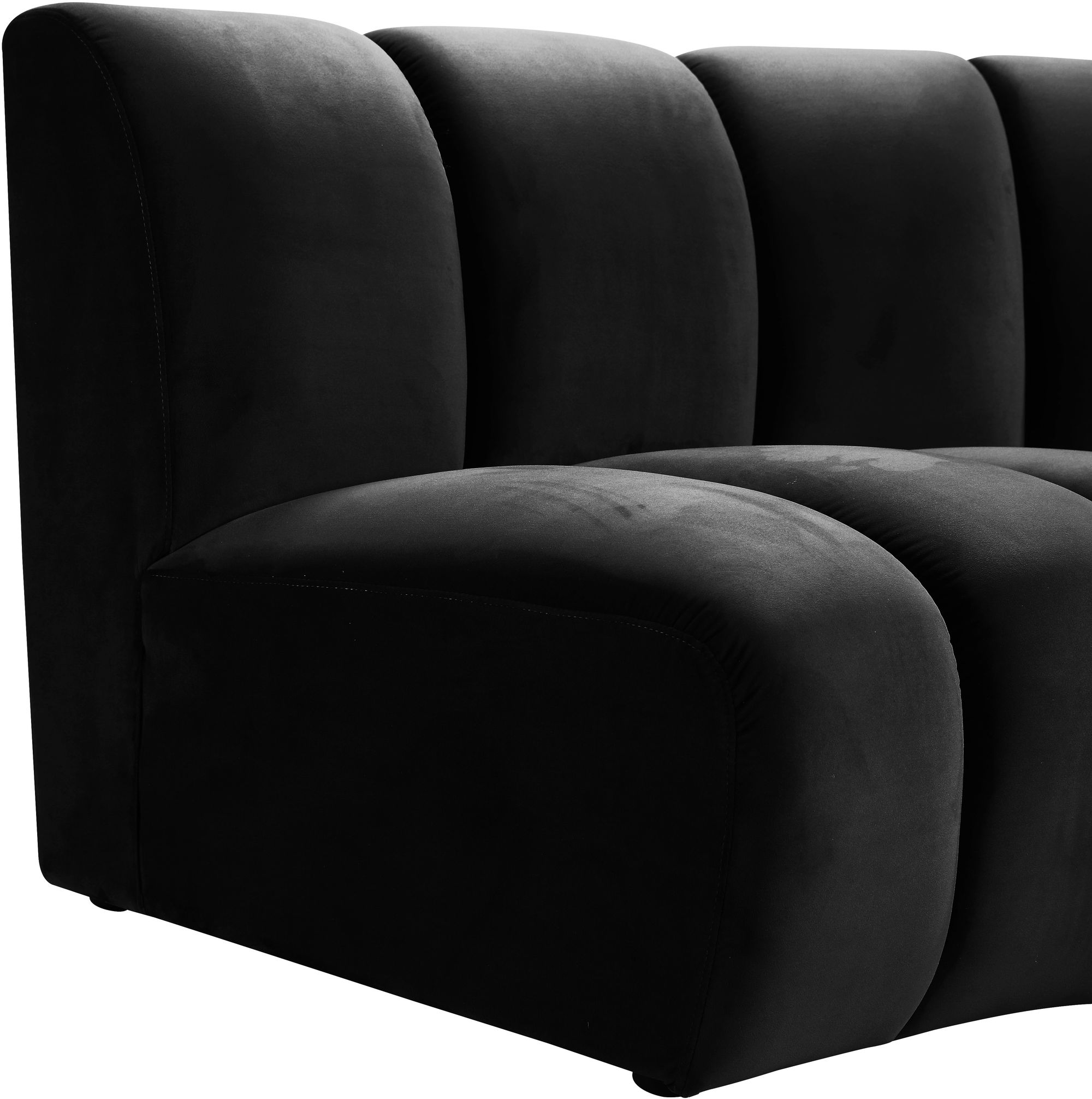 Infinity 167" 5-Piece Velvet Modular Sectional