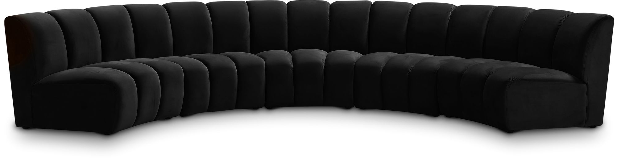 Infinity 167" 5-Piece Boucle Fabric Sectional Sofa