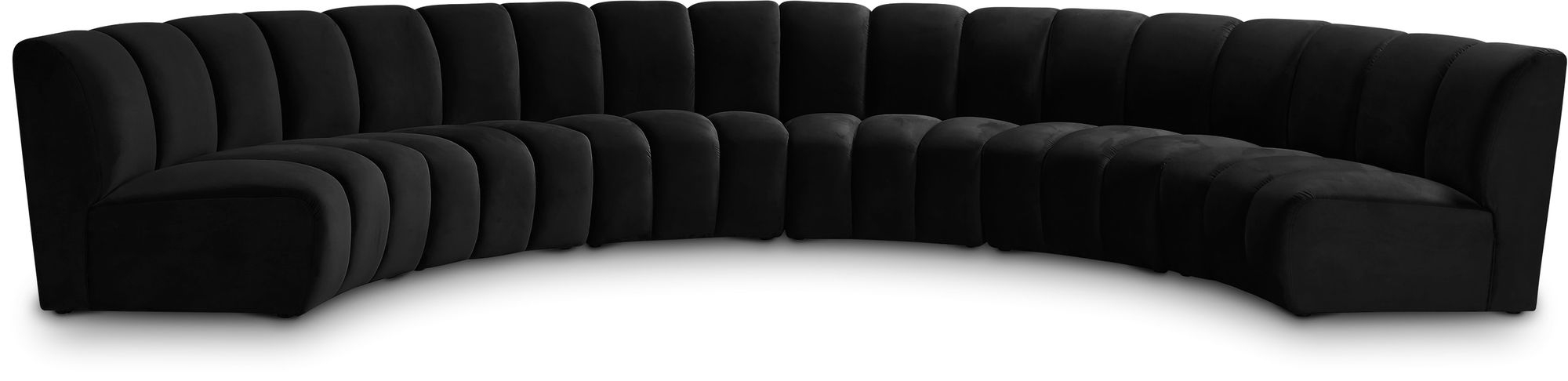 Infinity 174" 6-Piece Boucle Fabric Sectional Sofa