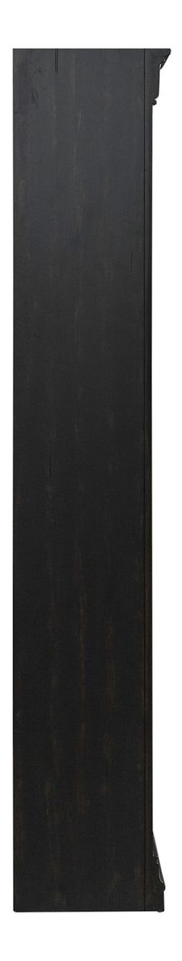 Meritage Wood 2-Piece Bunching Bookcase w/LED Lighting