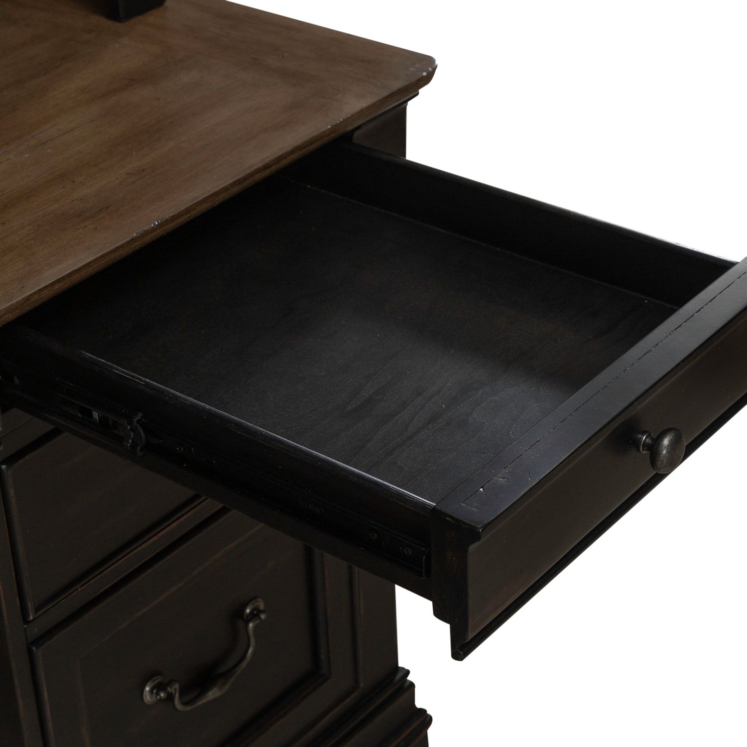 Meritage Wood 7-Drawer Credenza & 2-Door Hutch w/LED Lighting