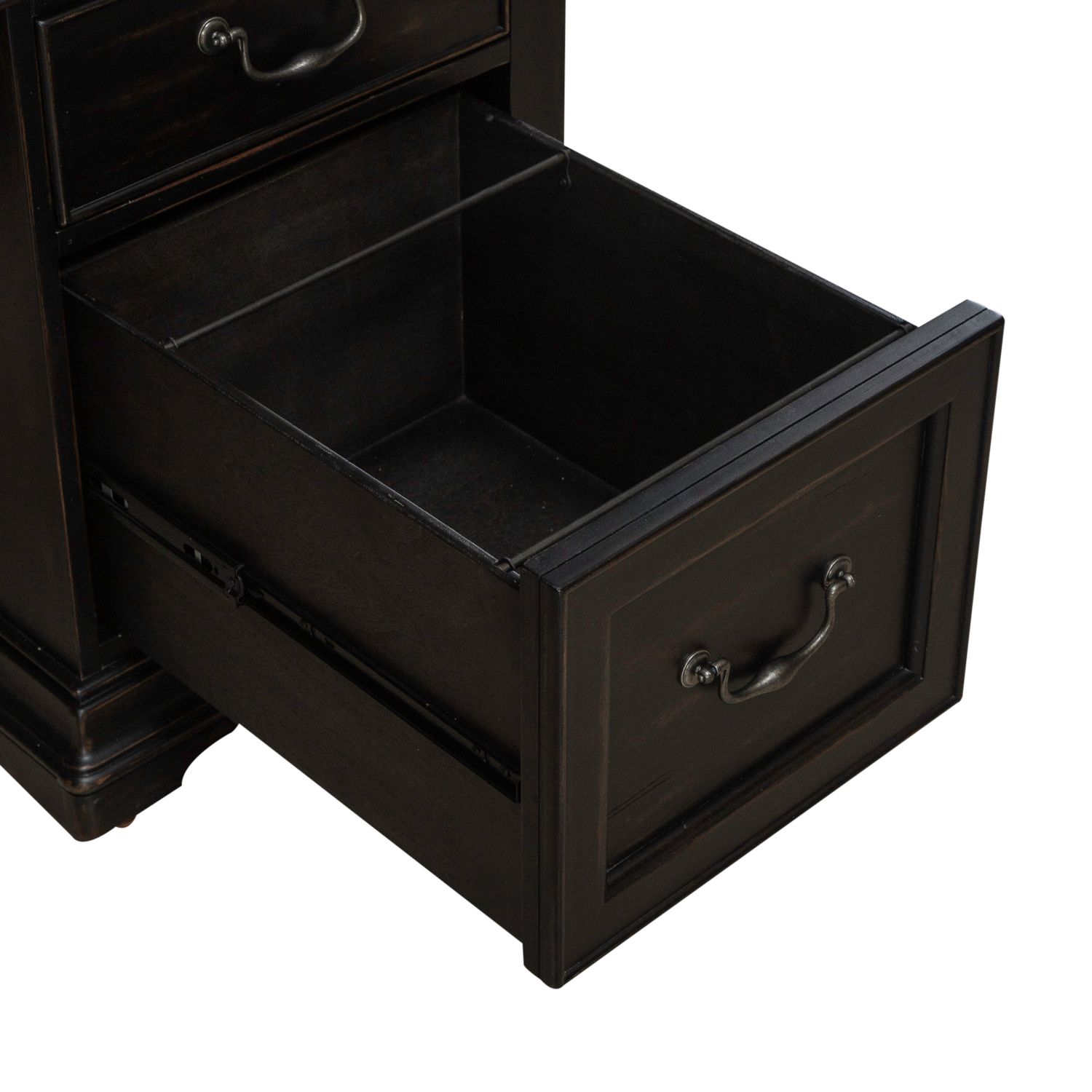 Meritage Wood 7-Drawer Credenza & 2-Door Hutch w/LED Lighting