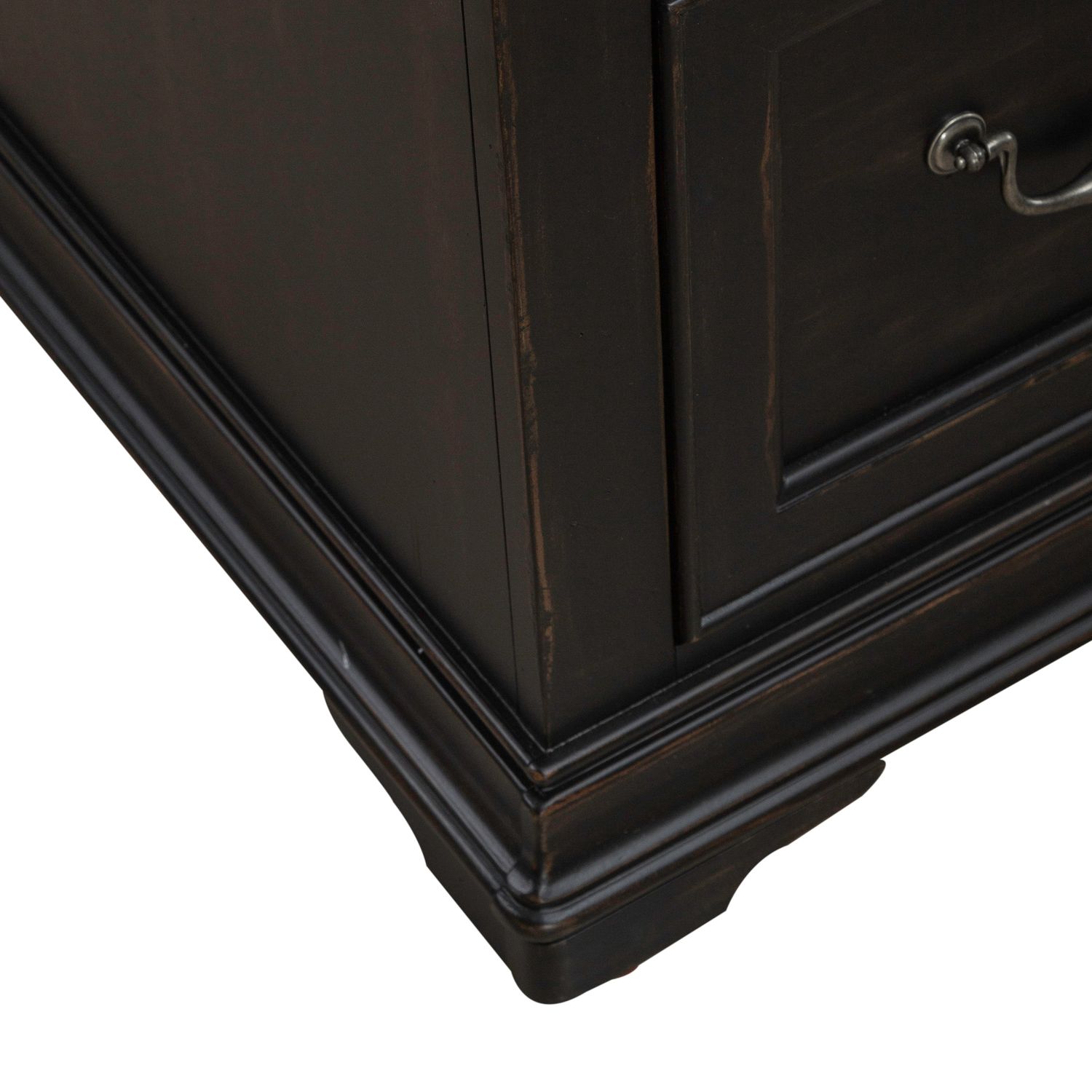 Meritage Wood 7-Drawer Credenza & 2-Door Hutch w/LED Lighting