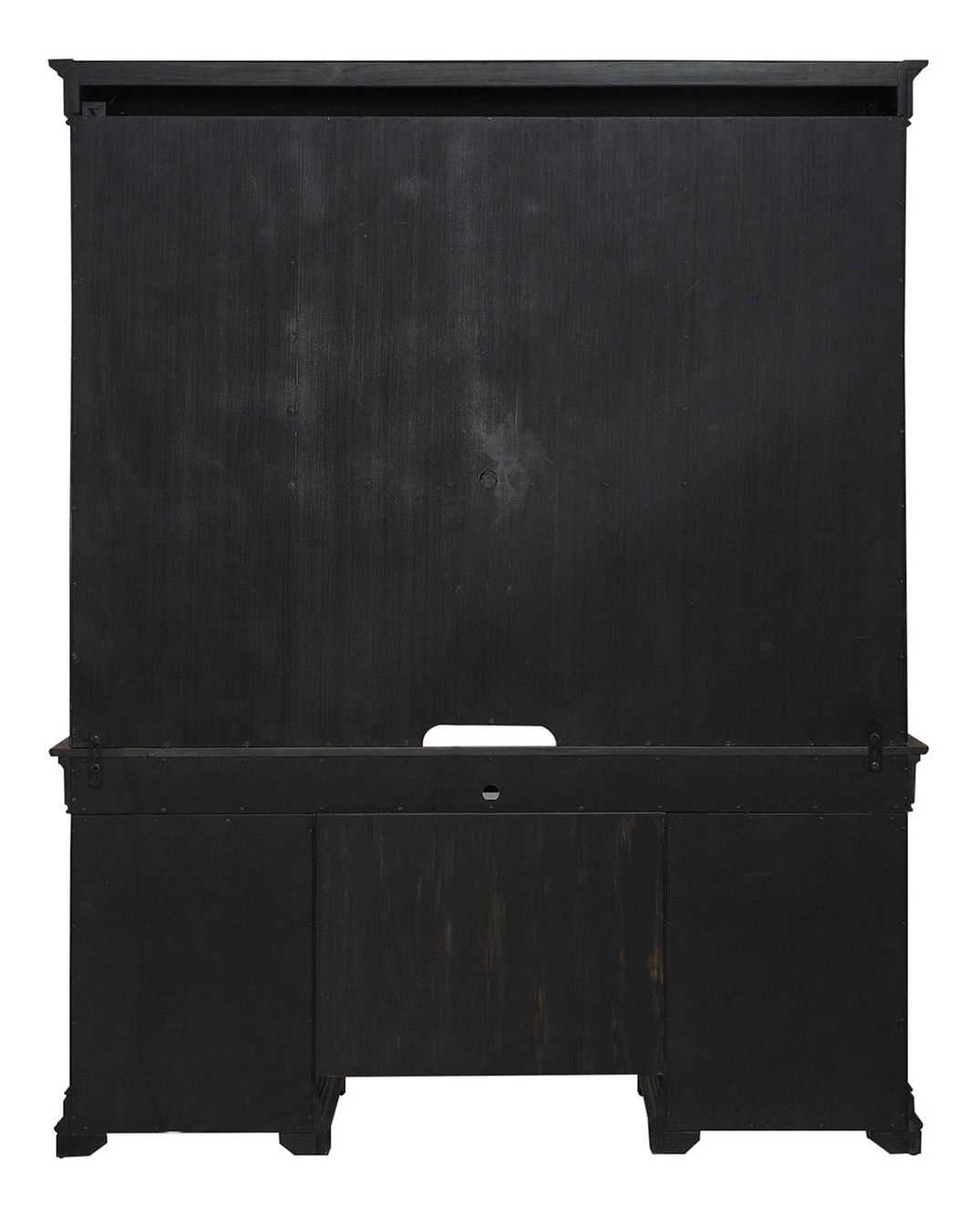 Meritage Wood 7-Drawer Credenza & 2-Door Hutch w/LED Lighting