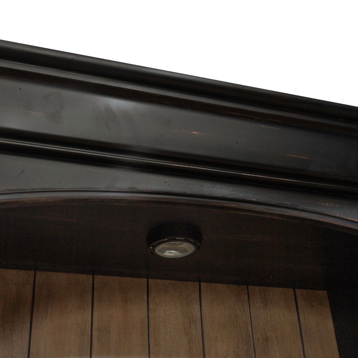Meritage Wood 7-Drawer Credenza & 2-Door Hutch w/LED Lighting