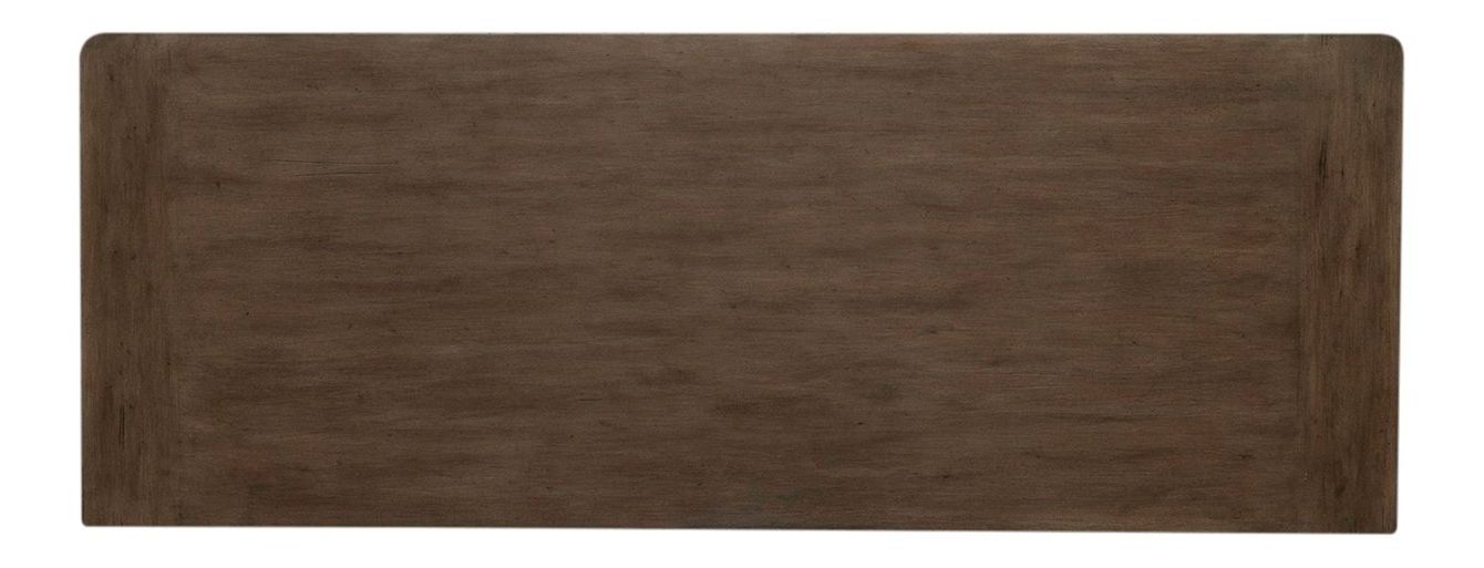 Meritage Wood 7-Drawer Jr Executive Credenza