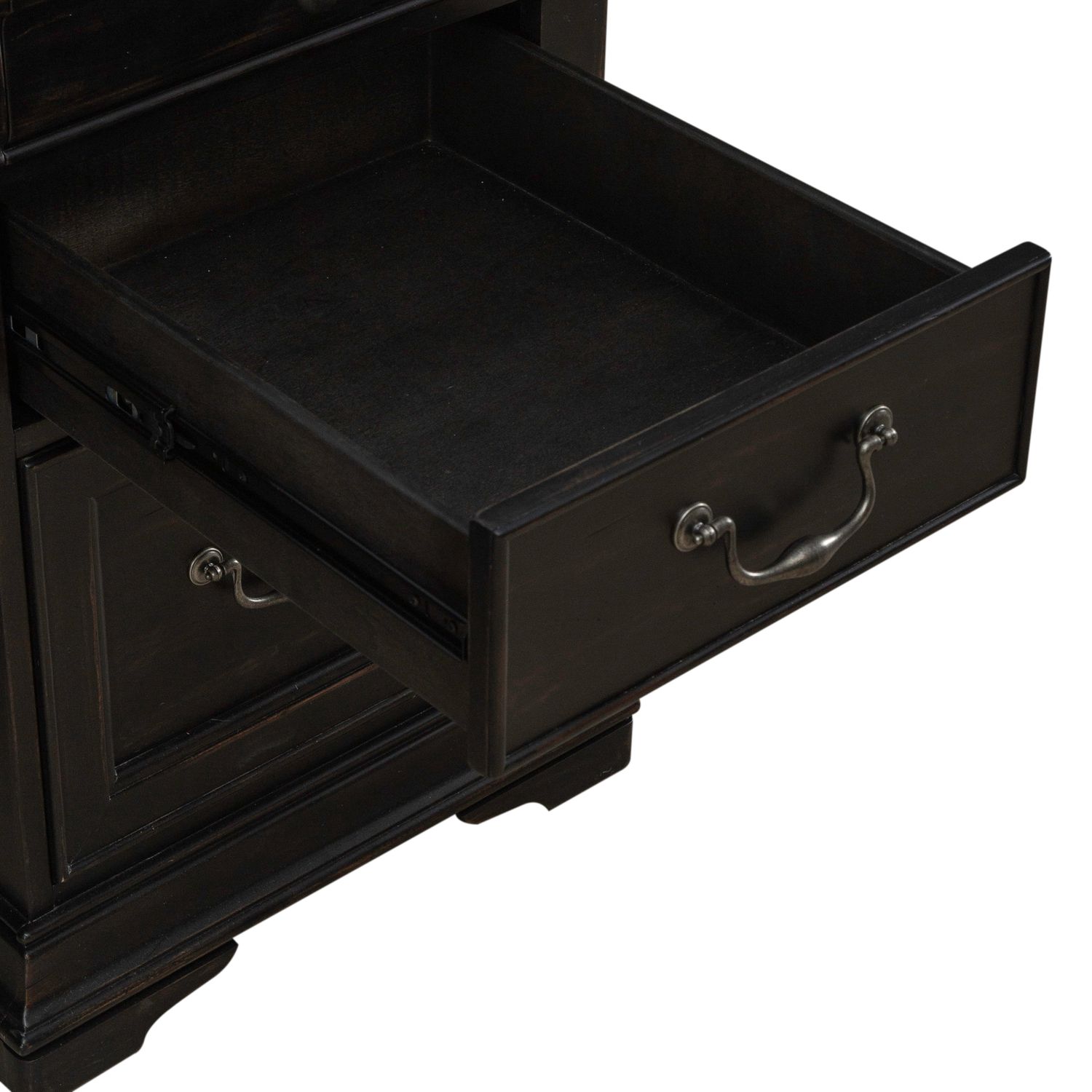 Meritage Rectangular Wood 3-Drawer Jr Executive Desk