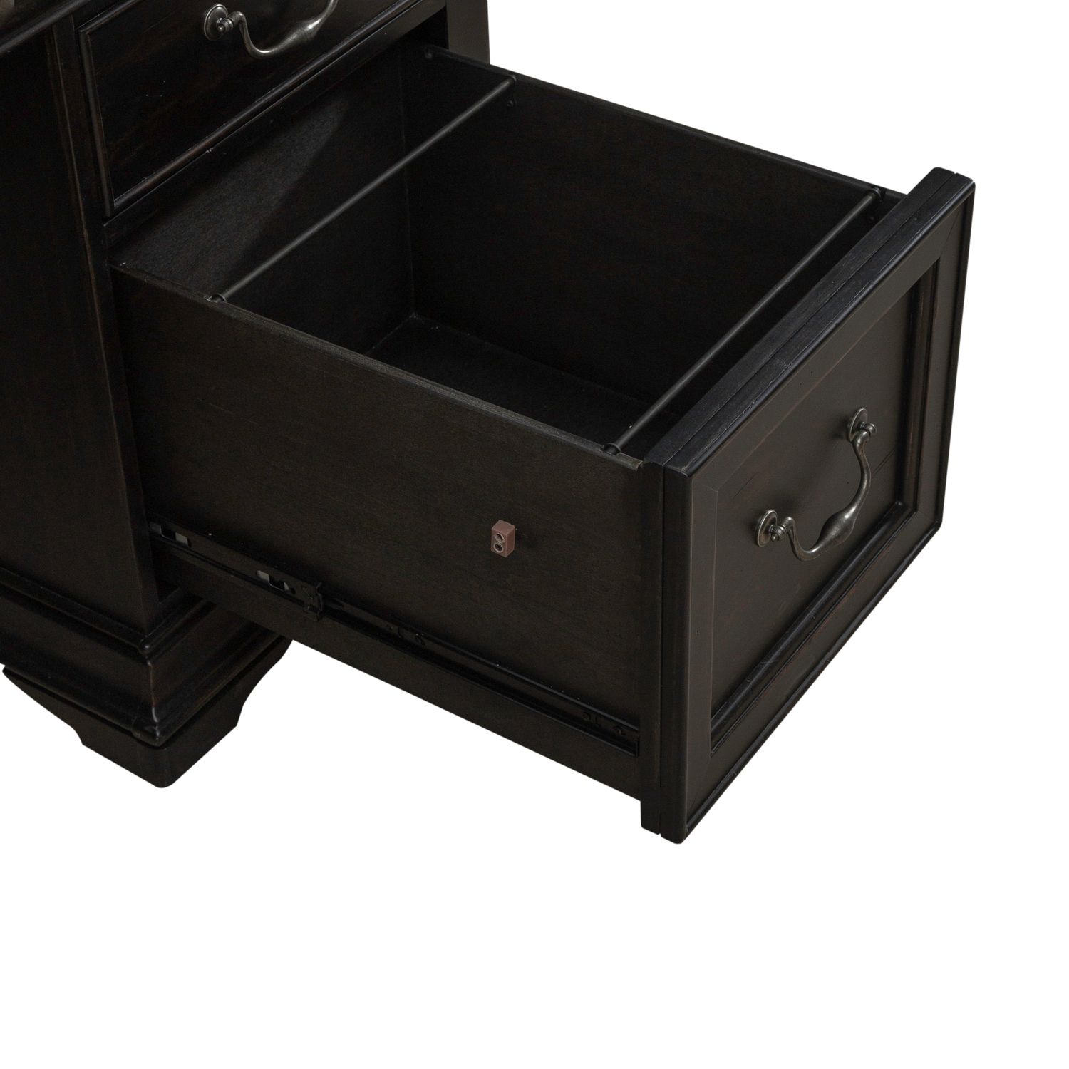 Meritage Rectangular Wood 3-Drawer Jr Executive Desk