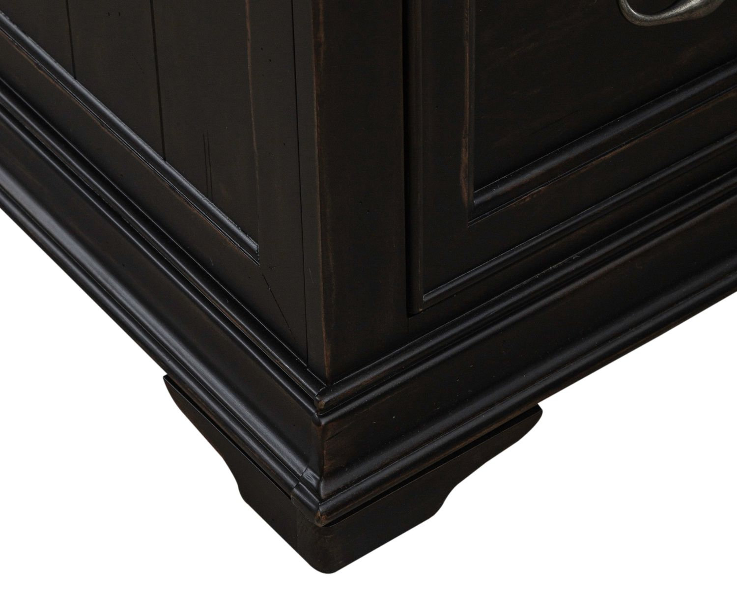 Meritage Rectangular Wood 3-Drawer Jr Executive Desk
